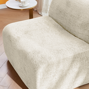 Comfortable Convertible <b>Single</b> Foam Compression Sofa Chair with Footrest + Pillow-Space-Saving Apartment & Hotel Use Fabric Set - Product Image 4