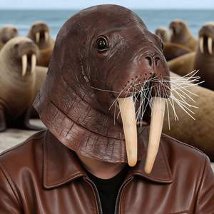 Máscaras <span class=keywords><strong>de</strong></span> foca para <span class=keywords><strong>hombre</strong></span>, máscaras <span class=keywords><strong>de</strong></span> Halloween y Navidad, máscaras <span class=keywords><strong>de</strong></span> ABS para toda la cara, divertidas y aterradoras, accesorios <span class=keywords><strong>de</strong></span> disfraz <span class=keywords><strong>de</strong></span> cosplay, envío directo - Product Image 3