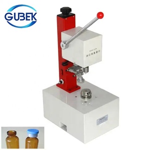 GUBEK Semi Automatic Ampoule <strong>Bottle</strong> <strong>Glass</strong> <strong>Bottle</strong> Aluminium Lid Capping <strong>Machine</strong> - Product Image 2