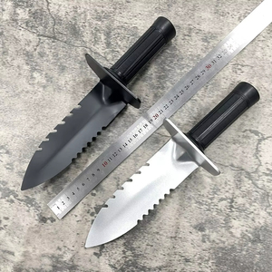 سكين الحديقة هوري هوري، سكين التربة المسنّع الجانبي، حبل تقطيع الأعشاب الضارة، سكاكين حفر الحدائق مع غمد جلدي - Product Image 5