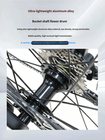 Vélo tout-terrain en carbone léger FRRX 2*8 avec freins à disque hydrauliques, fourche en aluminium AL6061-T6, roues en aluminium double couche, vélo d'aventure