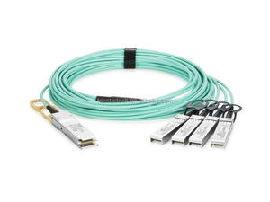 Câble optique actif QSFP-4X10G-AOC10M compatible 40GBase-AOC QSFP+ vers 4xSFP+ - Product Image 3