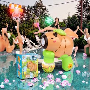 Pistola de Burbujas de Juguete con Luz Intermitente, Máquina de Burbujas Eléctrica, Agua y Jabón de Verano, Juguetes para Niños, Personalizado de Fábrica, Venta Caliente, 69 Agujeros - Product Image 3