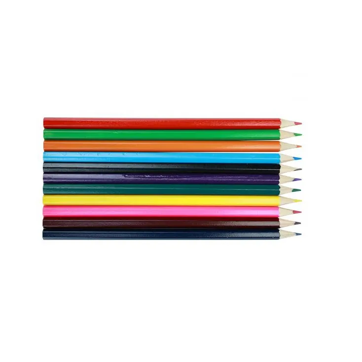 Non Toxic 12 Colors Water Based Colored Pencil Set Stationery Art Supplies Set of 12 Pcs Color Drawing Pencil Colored Pencil