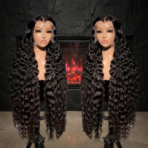 Perruques Body Wave en cheveux humains naturels, entièrement en dentelle HD transparente, pré-épilées, densité 180%, cheveux vierges 12A, douces <span class=keywords><strong>et</strong></span> durables - Product Image 4