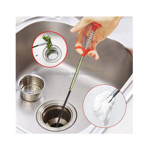 Nettoyeur de bouchons de Drainage de <span class=keywords><strong>serpent</strong></span>, outil de ramassage Flexible, nettoyeur de bouchons de Drainage de douche d'évier et de baignoire - Product Image 5