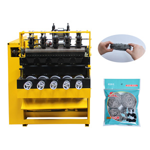 Máquina de alta capacidad para fabricar estropajos de lana de acero, bolas de fregar, estropajos de alambre metálico y esponjas de acero inoxidable para limpieza de platos de marca propia. - Product Image 3
