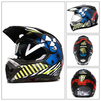 Casque de moto tout-terrain universel en ABS de haute qualité avec motif personnalisé pour adultes