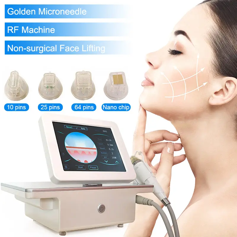 2022 New Gold Wrinkle Remover rf micro needling machine CPT Radio Frequency Fractional rf microneedling machine