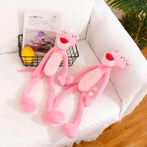 Peluche Pantera <span class=keywords><strong>Rosa</strong></span> all'ingrosso, Giocattolo di peluche elastico morbido, Fornitura all'ingrosso per regali per bambini, bomboniere per feste, Ordine all'ingrosso - Product Image 2