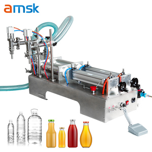 Haute Performance 500-2500ml pour le remplisseur de vin rouge de l'eau de <span class=keywords><strong>Doda</strong></span> de boisson avec la machine de remplissage liquide automatique de double tête de tube - Product Image 1
