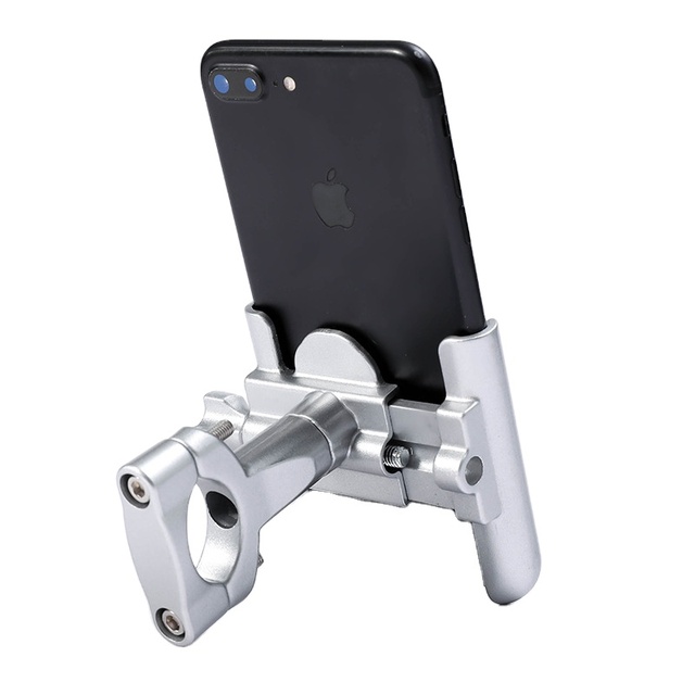 Durable 360 Rotatable Phone Clamp Aluminum Alloy Bicycle Mobile Phone Holder Bike Motorcycle Cell Phone Mount