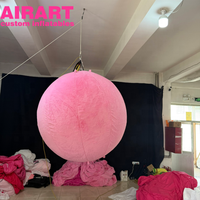 Ballons en peluche gonflables roses pour décoration de fête, prix de gros pour balles en peluche gonflables