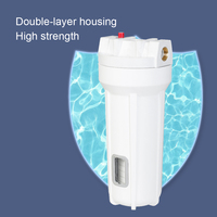 NW-BR10F-D Purificateur d'eau domestique manuel de qualité supérieure, système d'osmose inverse, matériau plastique, débit de 75 GPD, 3 étapes