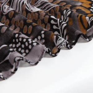 Women's Floral Print Scarf Soft Long <b>Shawl</b> <b>Wrap</b> Lightweight Fashion Neck Scarf Wholesale Ready Stock - Product Image 5