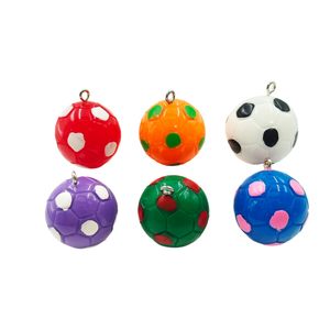 Pendentifs de football simulés Miaoy, accessoires en résine, porte-clés faits main DIY, sacs à <span class=keywords><strong>dos</strong></span>, boucles d'oreilles, colliers, DIY - Product Image 1