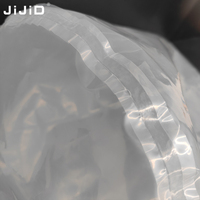 Sacs de protection pour fûts en plastique LDPE transparents à fond rond JIJID, 55 gallons (220 L), pour l'industrie chimique, qualité alimentaire