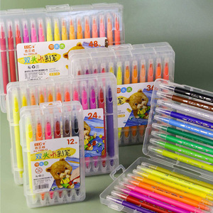 GF extremos dobles 12/18/24/36 colores pincel <span class=keywords><strong>de</strong></span> acuarela pluma estudiantes pluma <span class=keywords><strong>de</strong></span> colores lavable niños bolígrafos para colorear para suministros <span class=keywords><strong>de</strong></span> arte - Product Image 1