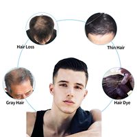 Usine directe cheveux indiens Remy 100% hommes cheveux toupet naturel noir court respirant soie Base fermeture avec Clip
