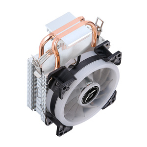 Refrigerador de <span class=keywords><strong>CPU</strong></span> QiuzAim Computer 2 Heat Pipe con ventilador de refrigeración Intel silencioso 90mm Color Light I3 I5 1700 1150 1155 1200 1366 1151 1156 - Product Image 3