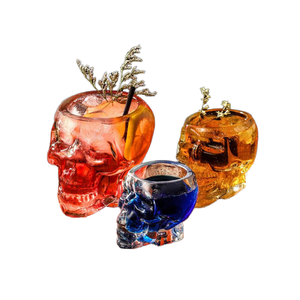 Vasos de Vidrio Creativos en Forma de Calavera, Reutilizables y Sostenibles, de 80 ml, 150 ml y 350 ml, Ideales para Whisky, Vino de Frutas, Ginebra y Fiestas - Product Image 2