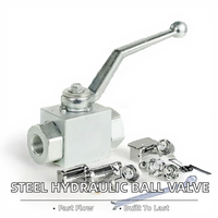 Vanne à boisseau sphérique hydraulique KHB KH3B en acier au carbone de haute qualité, à montage libre, pour machines agricoles, pression 20MPA, débit 5gpm, en promotion