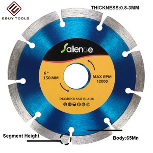 Lame de <span class=keywords><strong>scie</strong></span> <span class=keywords><strong>circulaire</strong></span> compacte diamantée <span class=keywords><strong>avec</strong></span> arbre de 6 pouces pour <span class=keywords><strong>couper</strong></span> les carreaux de céramique, les carreaux de pierre, le panneau de support et le ciment - Product Image 2