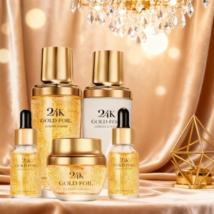 Ensemble de soins de la peau organique en or 24 carats, ensemble de cosmétiques coréens, ensemble de soins de la peau éclaircissant et blanchissant de luxe, kit de blanchiment, nouveaux produits 2025 - Product Image 6