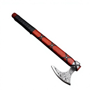 Wholesale Custom Handmade Hand Forged Stainless Steel Tomahawks <b>Wood</b> Handle Customized Industrial Grade <b>Axe</b> for Outdoor Camping - Product Image 1
