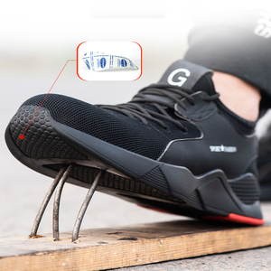 Chaussures de sécurité pour homme, basses, respirantes, antidérapantes, résistantes à l'usure, anti-choc, à embout d'acier, pour le travail et le sport – Meilleures ventes - Product Image 3