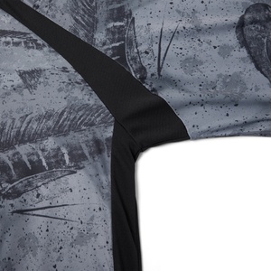 Long Sleeve Breathable Vented Lightweight Fishing Shirt Habit Fishing Shirt With Hood Camo Black - Product Image 4