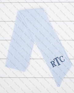 Monograma personalizado Seersucker Pascua cesta faja recién <span class=keywords><strong>nacido</strong></span> bebé faja bebé arco corona fajas - Product Image 6