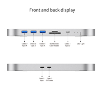 Lecteur de carte mémoire SD M1/M2 Pro USB3.1 M.2 NVMe NGFF 10 Gbps, boîtier d'enclosure pour SSD/HDD SATA 2,5 pouces pour Apple Mac Mini M1 2020