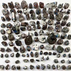 Cavansita Natural en Grupo de Stilbites, Lote de Especímenes, Cristal de Cavansita Azul Raro, Mineral en Bruto, Venta al por Mayor - Product Image 1