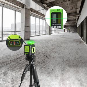 Nivel Láser <span class=keywords><strong>Huepar</strong></span> B21CG con Estuche Rígido, Batería Tipo-C, Líneas Cruzadas, 6 Líneas, 2 Puntos, Modo Pulso, Haz Verde, para Exteriores - Product Image 2