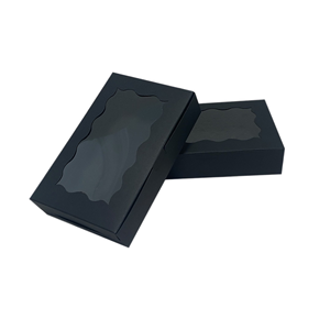 Caja <span class=keywords><strong>de</strong></span> papel Kraft marrón blanco con ventana transparente, contenedor <span class=keywords><strong>de</strong></span> regalo pequeño para postre, revestimiento UV, proveedor <span class=keywords><strong>de</strong></span> Cajas <span class=keywords><strong>de</strong></span> Regalo para postres - Product Image 4