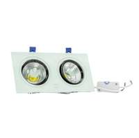 Downlight COB 7W double LED direct d'usine OEM réglable en aluminium blanc éclairage minimaliste moderne approvisionnement en gros de haute qualité