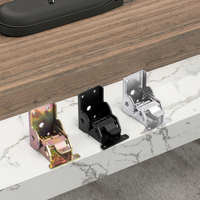 Charnières de support de table pliantes en métal à fermeture amortie et verrouillage automatique à 90 degrés, écologiques, pour appartement, cuisine, maison, bureau
