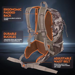 Échantillon gratuit Sac à dos de chasse 2023 avec porte-arme Sac à dos de chasse camouflage Sac de chasse imperméable pour l'extérieur - Product Image 4