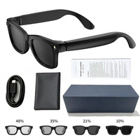 Lunettes intelligentes à changement de couleur avec IA pour appels téléphoniques T200C, prise de photos, enregistrement de vidéos, traduction multilingue