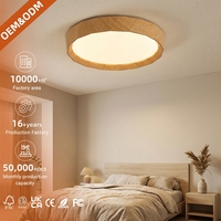 Plafonnier LED Moderne Personnalisable 12W 24W 39W Forme Ronde Sans Scintillement pour Chambre et Salon Intérieur