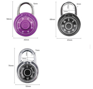 YH1262 <span class=keywords><strong>Cadenas</strong></span> à combinaison à 3 chiffres en alliage de zinc <span class=keywords><strong>pour</strong></span> casier de gym, école, vélo - Product Image 4