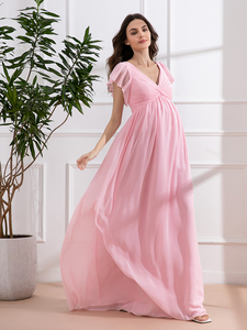 <span class=keywords><strong>Vestido</strong></span> <span class=keywords><strong>de</strong></span> maternidad Mily Bridal ED032 al por mayor <span class=keywords><strong>para</strong></span> Sesión <span class=keywords><strong>de</strong></span> fotos o Baby Shower cuello en V Rosa vestidos <span class=keywords><strong>de</strong></span> <span class=keywords><strong>embarazada</strong></span> <span class=keywords><strong>vestido</strong></span> <span class=keywords><strong>de</strong></span> <span class=keywords><strong>noche</strong></span> - Product Image 4