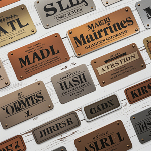 لوحة أسماء مخصصة ذاتية اللصق بلاستيكية فارغة لافتة بلاستيكية فارغة لافتات أسماء مخصصة ترافيوليتا محفورة - Product Image 6