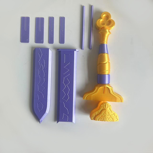 Anime Demon Hunter Weapons Cosplay Prop Rumi's Four Tiger Sword Toy - Product Image 4
