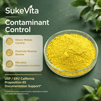 Quercétine Dihydratée Pure 95% en Poudre, Extrait de Sophora Japonica, Matière Première de Qualité Alimentaire en Vrac, Fournisseur d'Usine
