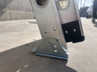 Échelle escamotable combinée en aluminium de 150 kg de capacité, fournie directement par l'usine, pour l'entretien, la réparation et l'installation