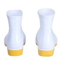 Matériau en PVC imperméable transparent pour hommes pour chaussures de style lingot bottes de pluie