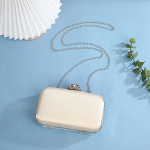 Designer Elegant Banquet <strong>Bag</strong> Pure <strong>White</strong> Diamond Luxury Handbags for Women Fashion Style for Wedding Party <strong>Evening</strong> Dress <strong>Bag</strong> - Product Image 5