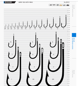 2024新工場直販1 #-12 #100ピース/箱10boxs/set釣り針とげのあるフック付き - Product Image 6